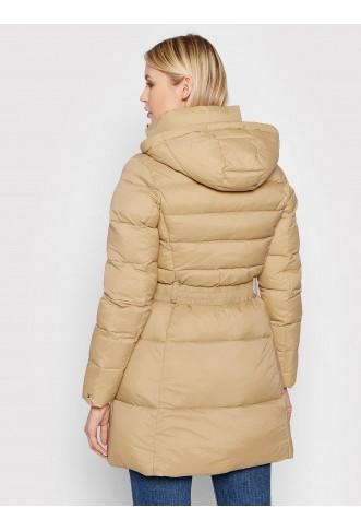 Padded Jacket Ess WW0WW31716 Beige Regular Fit