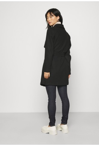 VICOOLEY COLLAR BELT - Classic coat - black