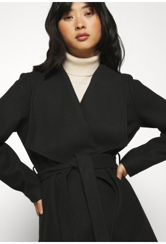 VICOOLEY COLLAR BELT - Classic coat - black