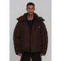 UNISEX DIAGONAL PUFFER JACKET - Winter jacket - brown