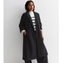 Petite Black Longline Formal Coat