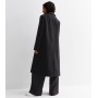 Petite Black Longline Formal Coat