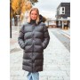 RAINS UNISEX puffer black long jacket