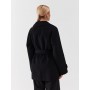 Wool Coat WW0WW39408 Black Relaxed Fit