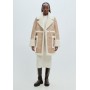 TRANSITIONAL OLIMPIA - Short coat - light brown white