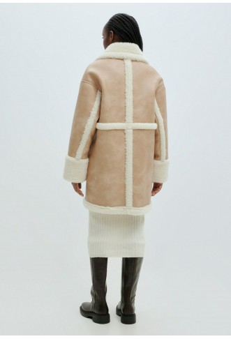 TRANSITIONAL OLIMPIA - Short coat - light brown white