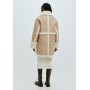 TRANSITIONAL OLIMPIA - Short coat - light brown white