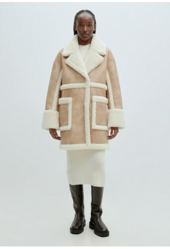 TRANSITIONAL OLIMPIA - Short coat - light brown white