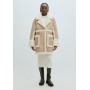 TRANSITIONAL OLIMPIA - Short coat - light brown white