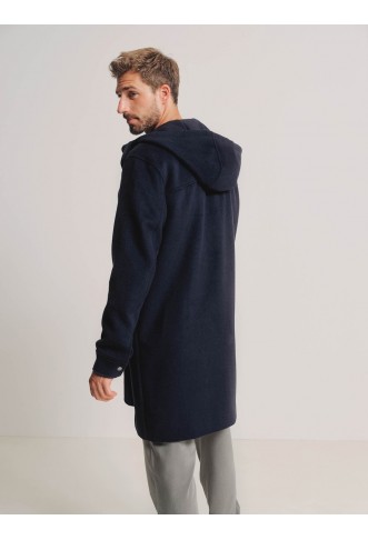 ABOUT YOU x Kevin Trapp Between-Seasons Coat 'Elia' in Dark Blue