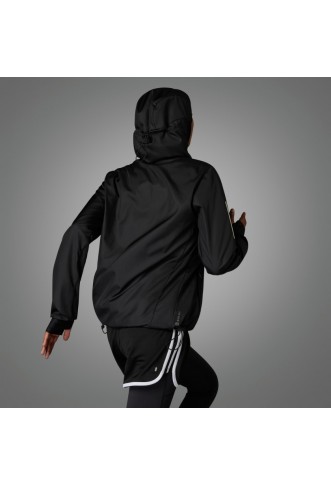 Own the Run Hooded Running Windbreaker