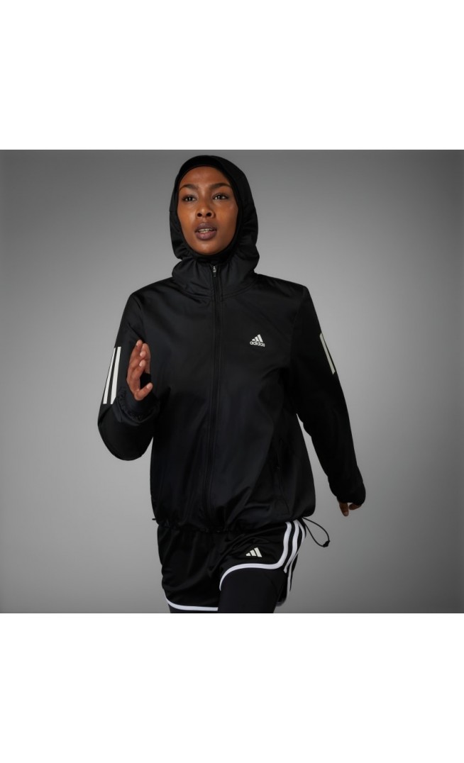 Own the Run Hooded Running Windbreaker